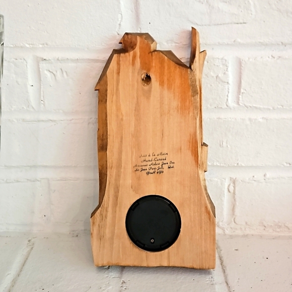 Vintage Hand carved folk Art Wall Clock - Picture 4 of 4